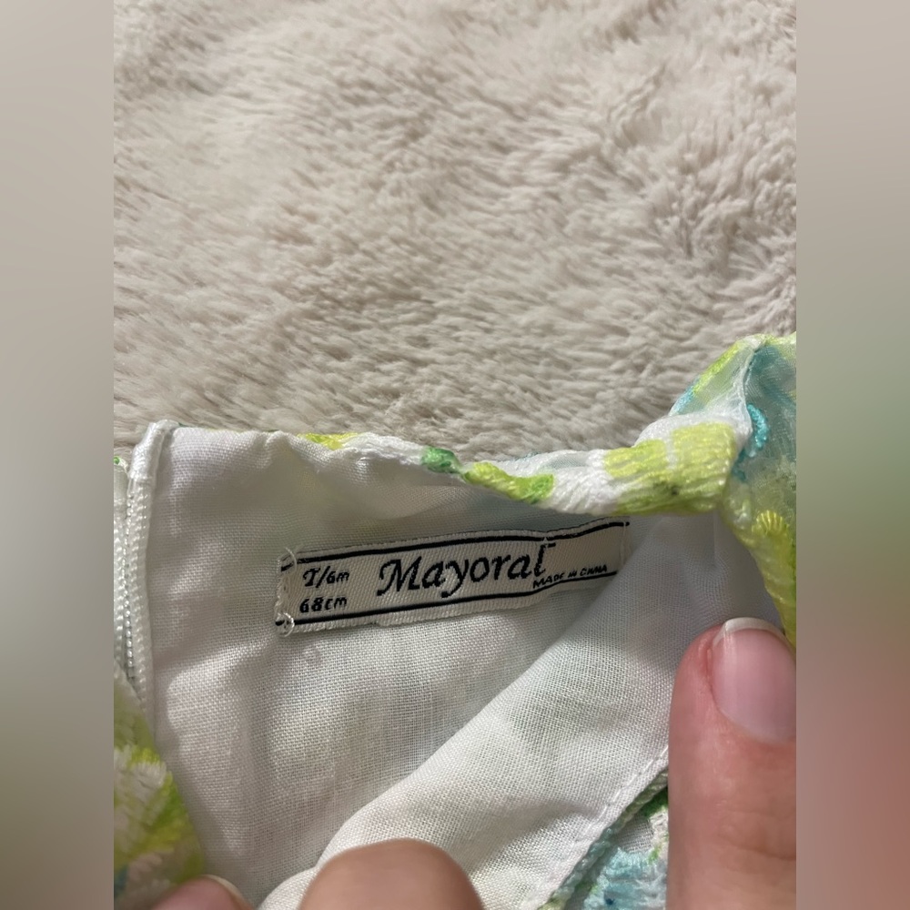 NWOT Mayoral Floral Lace Infant Dress - Picture 5 of 5
